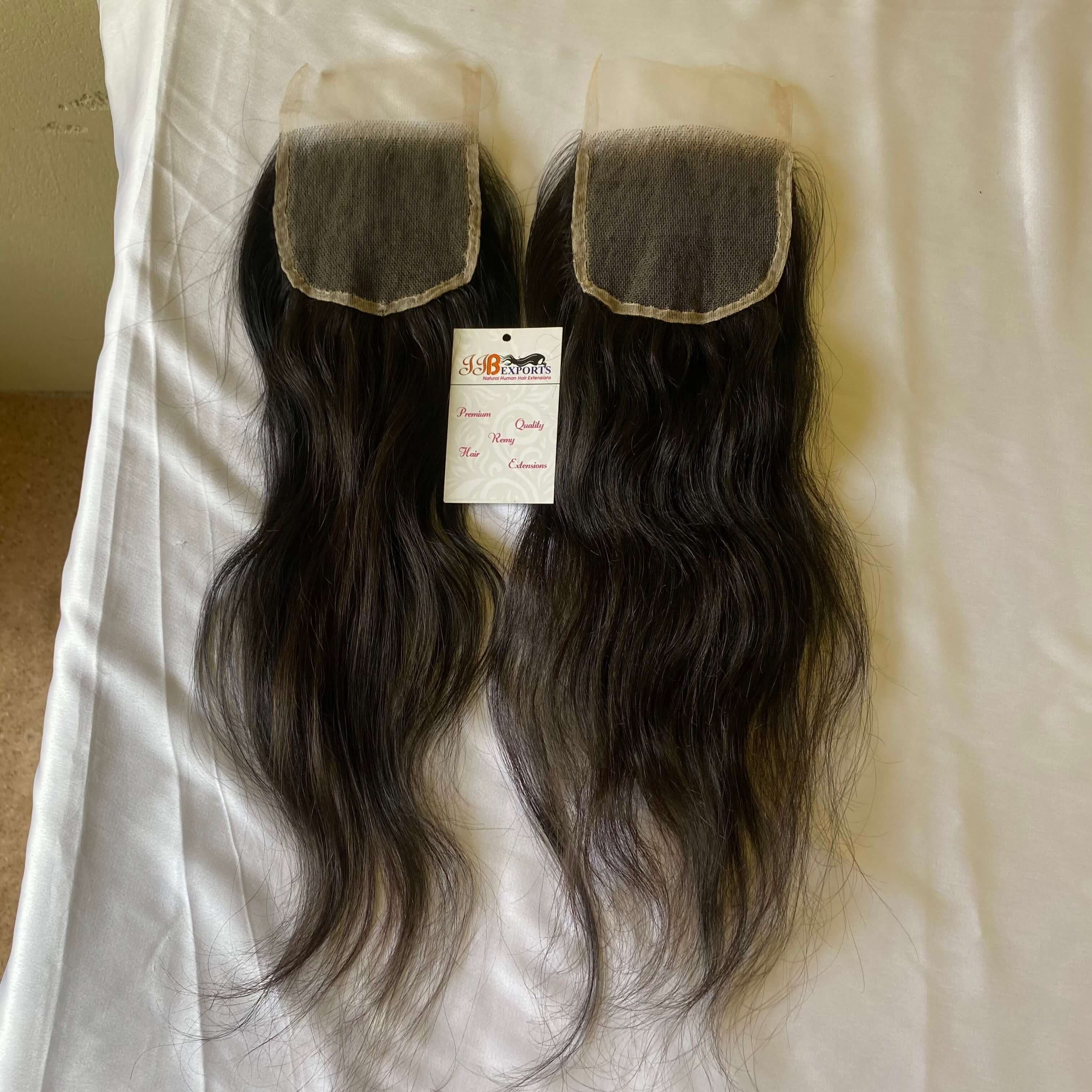 Wholesale Lace Closure Indian Hair Raw Virgin Human Hair