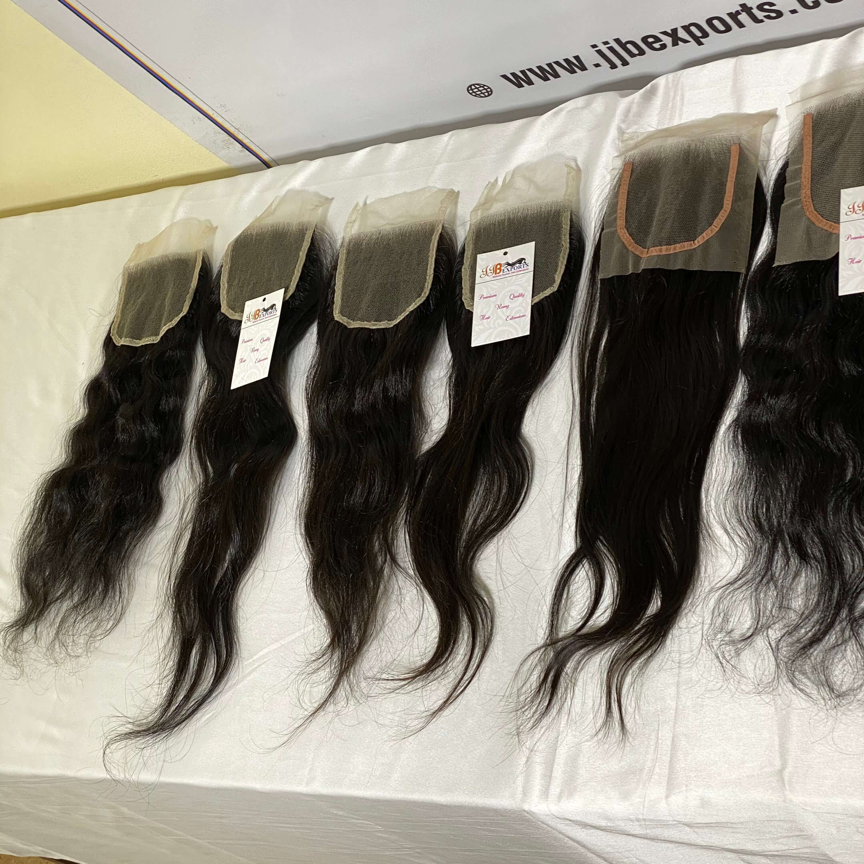 Wholesale Lace Closure Indian Hair Raw Virgin Human Hair