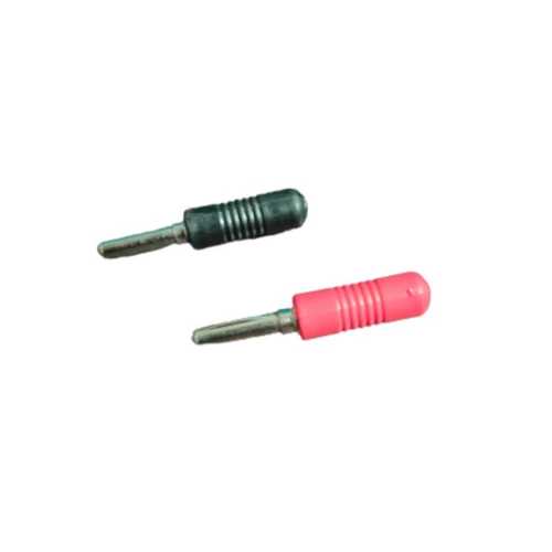 4mm Banana Plug Single Point - Metal, Plastic, 20mm, Black/Red, Low Contact Resistance, Secure Connection, High Insulation
