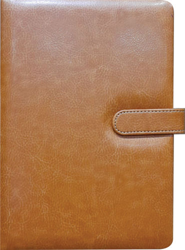 A5 Size Notebook with Magnetic Flap Premium - (Tan)