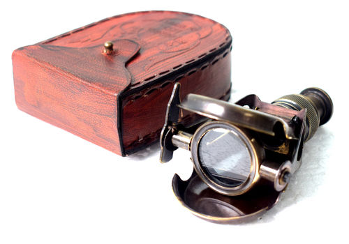 Antique Finish Nautical Binocular With Case