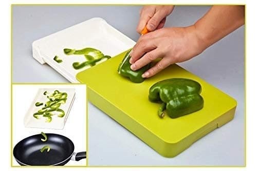 2 In 1 Cut & Wash Chopping Board With Stainless Steel Knife