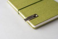 Comma Flash - A5 Size - Hard Bound Notebook with 16GB USB Pen Drive - (Green)