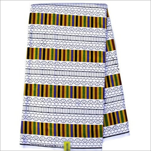 Cotton African Kente Designer Print Fabric