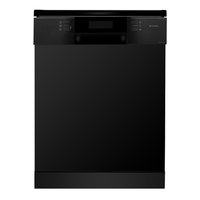 Faber 14 Place Setting Under-Counter Dishwasher with Multi-function Three Layer Cutlery Basket, FFSD 8PR 14S BK Black