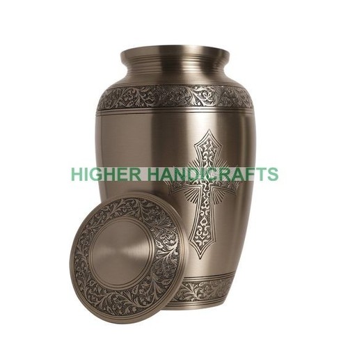Brass Cremation Funeral Urn for Ashes