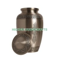 Brass Cremation Funeral Urn for Ashes