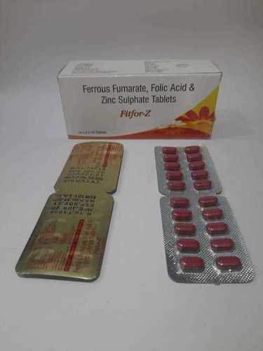 Ferrous Fumarate, Folic Asid & Zinc Sulphate Tablets