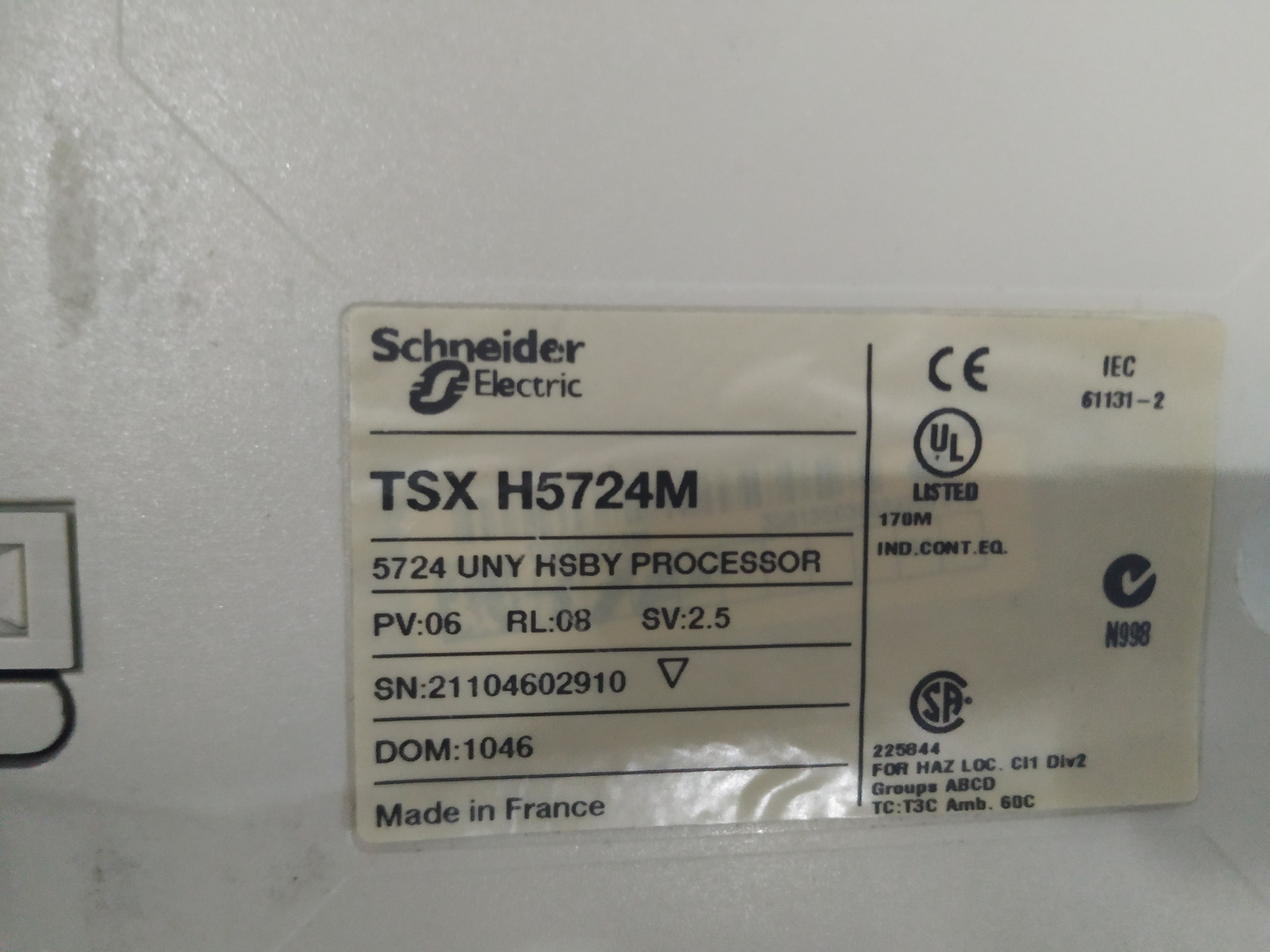 Schneider Processing Board Tsx H5724m