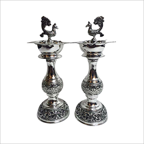 Silver Antique Samai Pooja Deepam