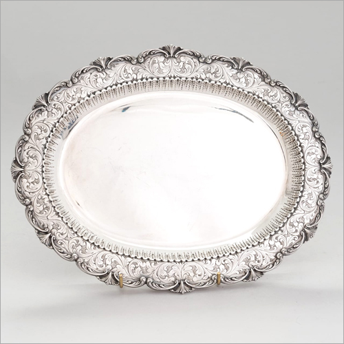 Silver Antique Decorate Tray