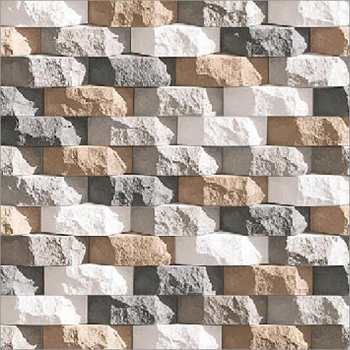 Astonia High Depth Elevation Wall Tiles - 300x600 mm Glossy Ceramic Finish | Non-Slip, Heat & Humidity Resistant, Ideal for Exterior Cladding