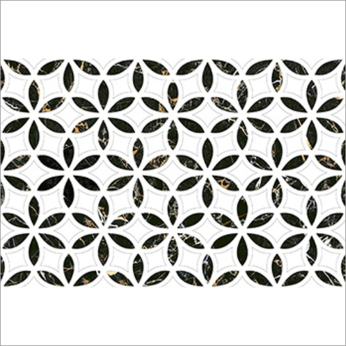 2504 300x450 mm Punch White Glossy Finish Digital Wall Tiles - Ceramic Material, Gloss Finish, Non-Slip Feature | Ideal for Interior & Exterior Cladding