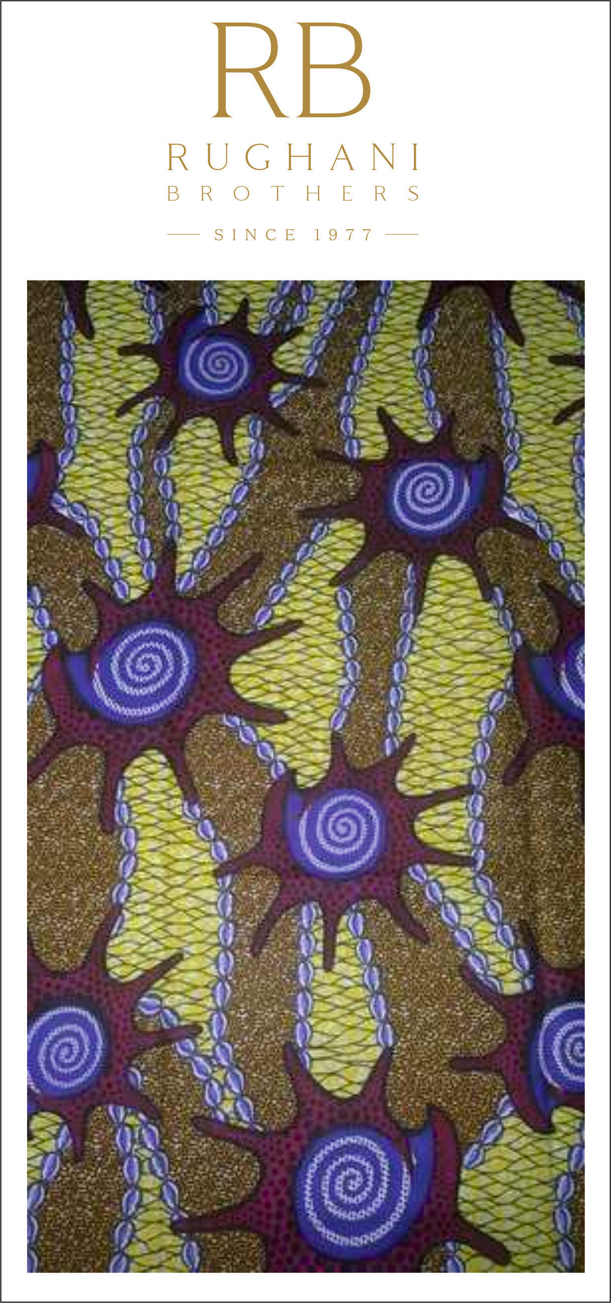 African Gold Print Fabric