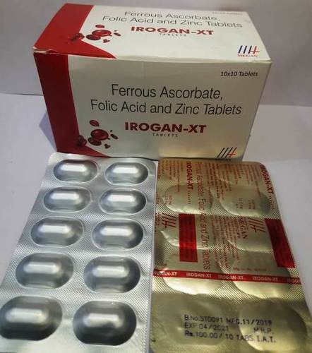 Ferrous Ascorbate, Folic Asid And Zinc Tablets