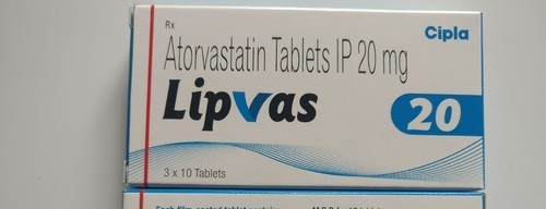 Lipvas 20 Mg Tablet (Atorvastatin (20mg)