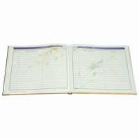 Mahavir Guest Book - Hard Bound - Medium Size (18cm x 22cm) - (Gold)  Manufacturer,Supplier and Exporter from India