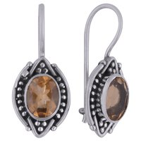 Peridot Natural Gemstone 925 Sterling Solid Silver Oval Cut Stone Handmade Earrings