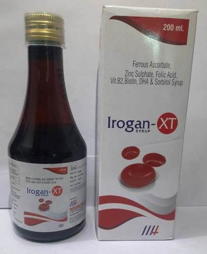 FERROUS ASCORBATE, ZINK SULPHATE, FOLIC ASID, VIT.B2, BIOTIN, DHA & SORBITOL SYRUP