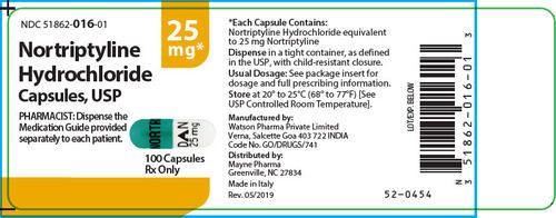 Nortriptyline Hydrochloride Capsule