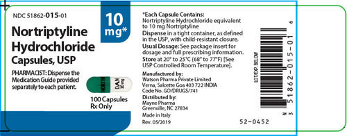 Nortriptyline Hydrochloride Capsule