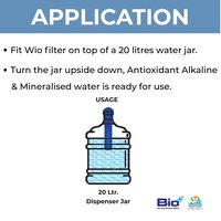 Antioxidant Alkaline Antibaterial Mineralising Wio Filter for 20 litres Jar