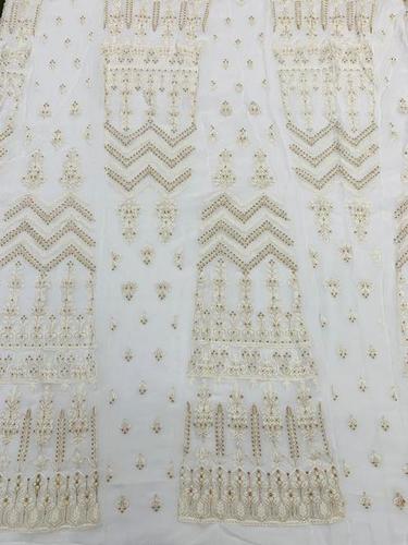 Embroidery Viscose Georgete Fabric - Viscose Georgete, Kali Concept, Multi-Color Options | Exceptionally Soft, Washable, Embroidered Texture