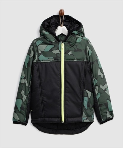 Full Sleeve Quilted Contrasting Jacket