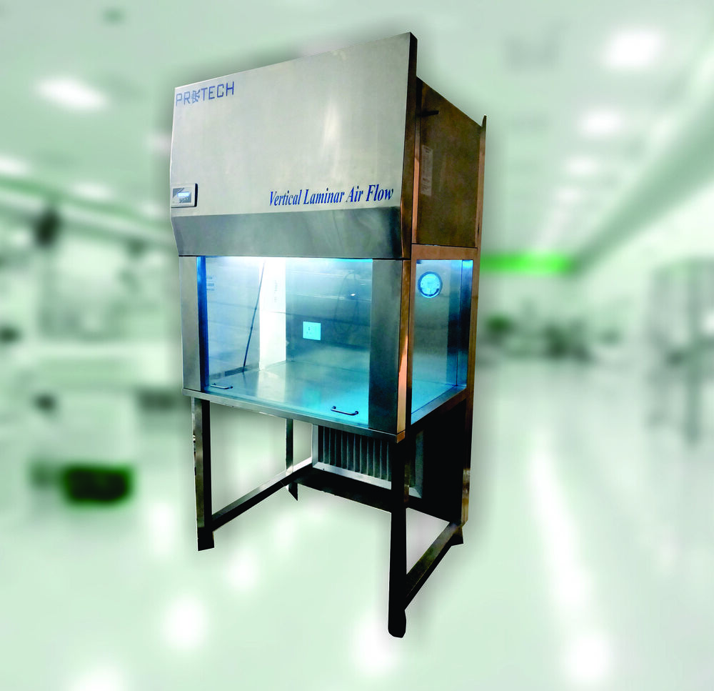 Vertical Laminar Airflow Bench - Stainless Steel, As Per Specific Requirement Dimensions | HEPA Filter System, Ideal for Pharmaceutical and Life Science Applications, Vertical Air Flow