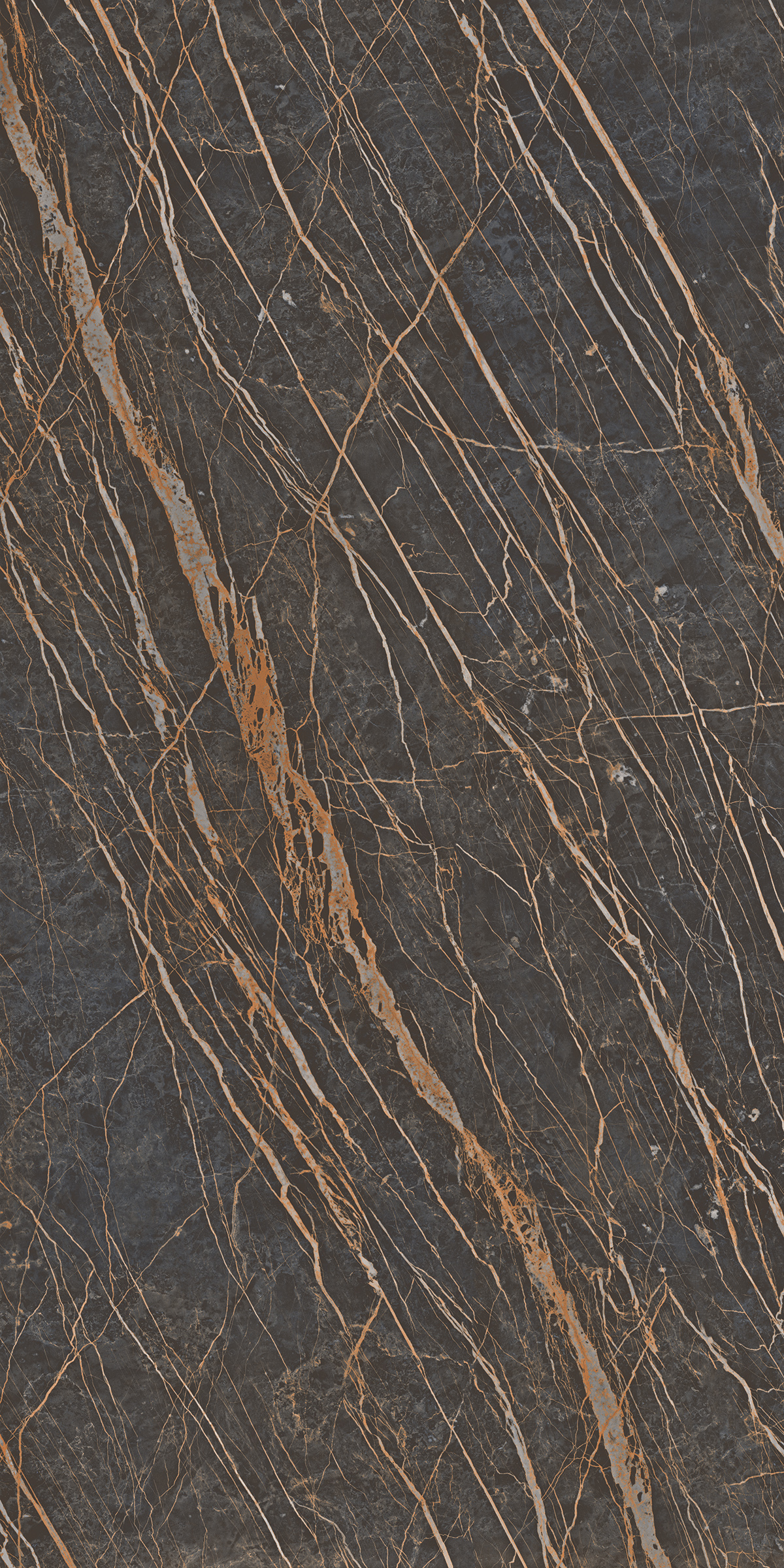Noir Desir Lucidato 1200x2400mm Slab Porcelain Tiles