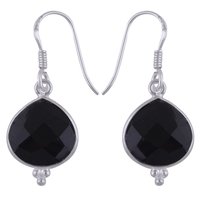 Rose Quartz Natural Gemstone 925 Sterling Solid Silver Round Cut Stone Handmade Earrings