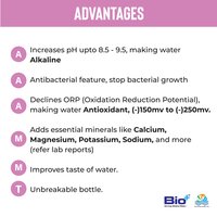 1 Litre Ss Alkaline, Antioxidant, Antibacterial, Mineralising Aaa Bottle