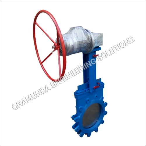 Knife Edge Gate Valve With Gear Operated