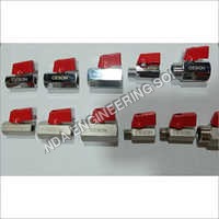 Nickel Plated Brass Mini Ball Valve Size: Customized