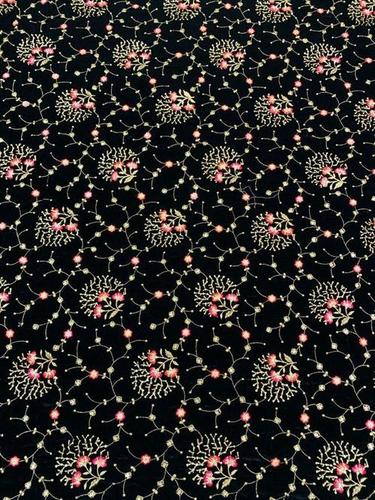 Exceptionally Soft Embroidery Velvet Fabric