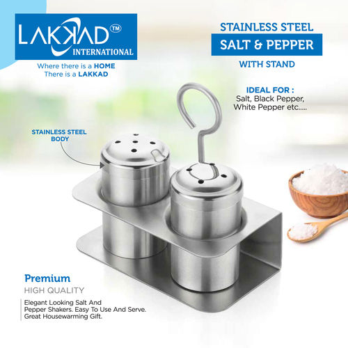 Salt Pepper With Stand