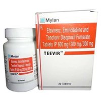 Teevir Tablet(emtricitabine (200mg) Tenofovir Disoproxil Fumarate (300mg) Efavirenz (600mg)