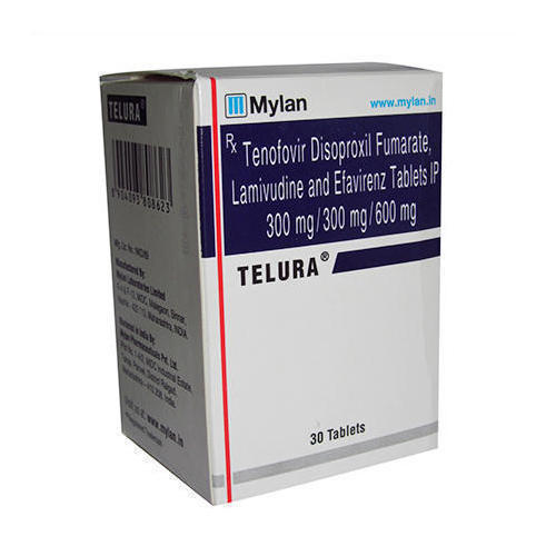 Telura Tablet (Lamivudine (300mg)  Tenofovir Disoproxil Fumarate (300mg) Efavirenz (600mg)