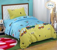 Divine Overseas Microfiber Kids Printed Designer Bed Sheet (60