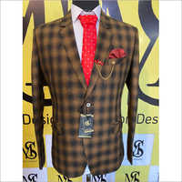 Brown Check Blazer