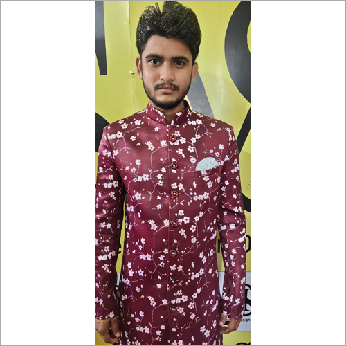 Mens Printed Indo Western