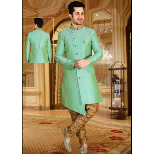 Mens Designer Printed Indo Western