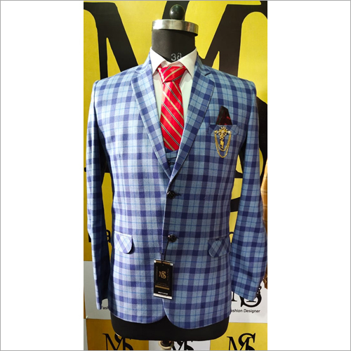 Mens Check Coat Pant