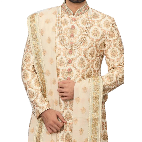 Designer Beige Sharwani
