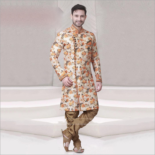 Mens Fancy Print Sherwani