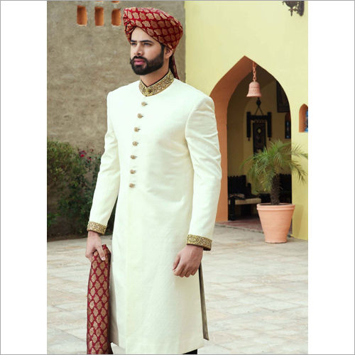 Buy Jodhpuri Sherwani Suit Self Deign Indian Pakistani Wedding Suit for Men  ,festive Haldi Sangeet Shervani Jodhpuri Dress Sherwani for Men Online in  India - Etsy