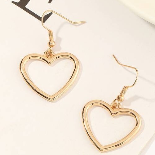 Mini Gold Heart Earrings