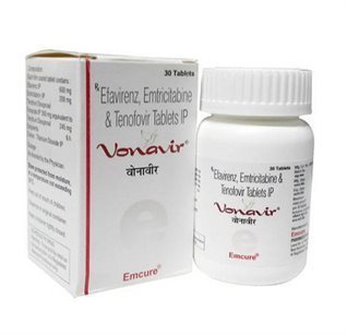 Vonavir (Efavirenz, Emtricitabine & Tenofovir) Tablets Expiration Date: 2 Years