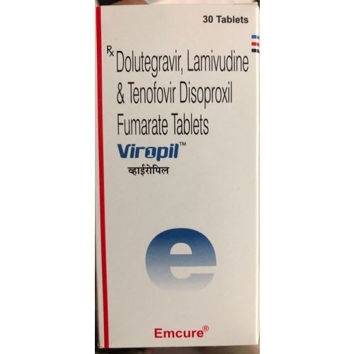 Viropil Tab Emtricitabine (200mg) + Tenofovir Disoproxil Fumarate (300mg) + Efavirenz (600mg) Tablet