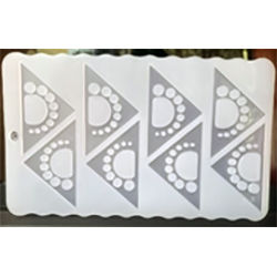  Triangle Silicone Garnishing Sheet